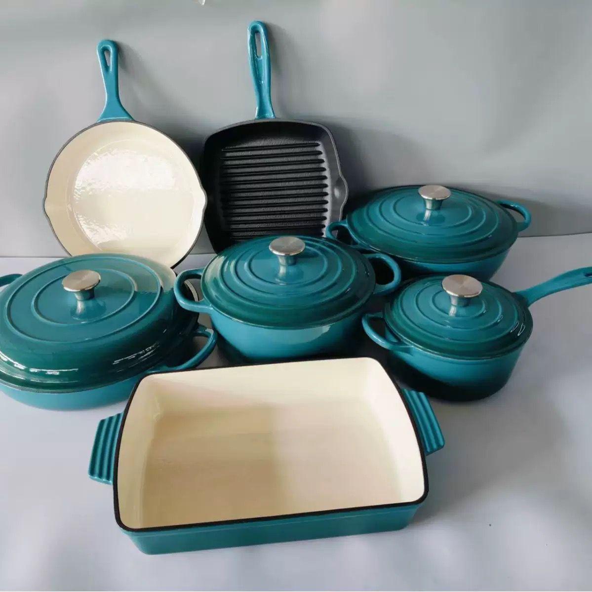 7-Piece Cast Iron Pot Set