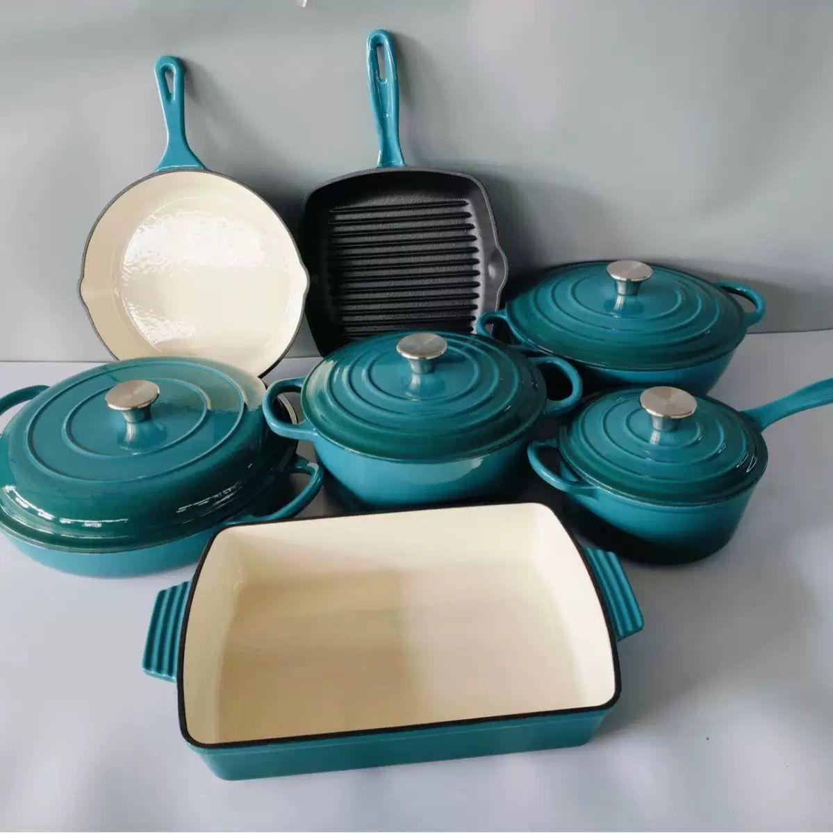 7-Piece Cast Iron Pot Set 4