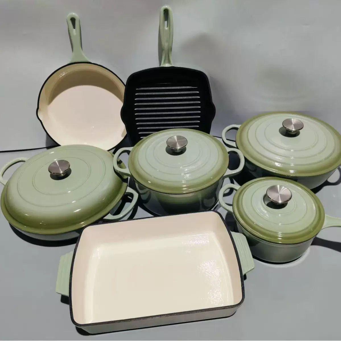 7-Piece Cast Iron Pot Set 5