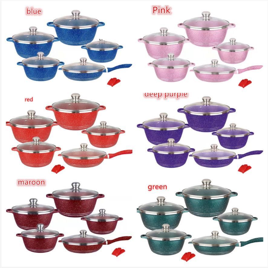 Dessini 5-Piece Granite Pot Set - ₦85,000