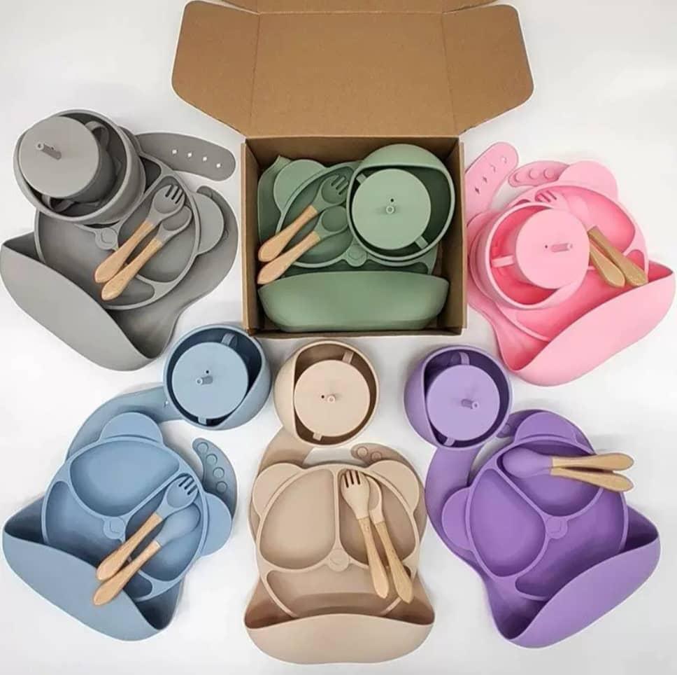 Baby Silicone Feeding Set – ₦70,000 (10pcs)